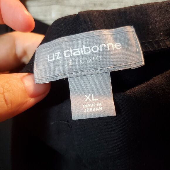 Liz Claiborne Emma Classic Black Ankle Pants Size XL NWT - Picture 2 of 7